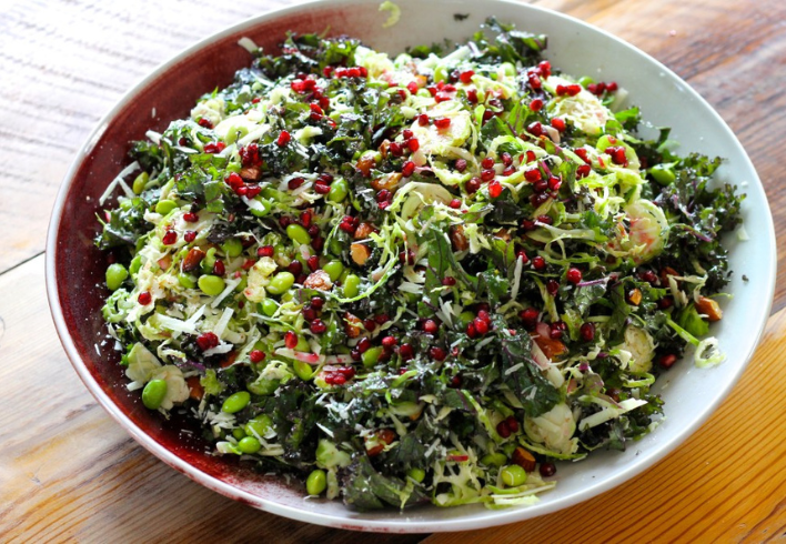 Brussels Sprout Kale Salad Recipe